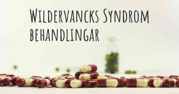 Wildervancks Syndrom behandlingar