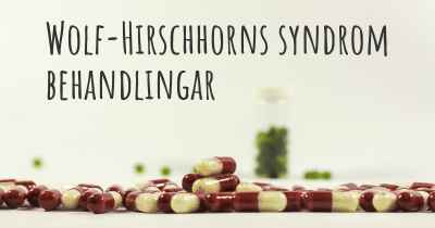 Wolf-Hirschhorns syndrom behandlingar