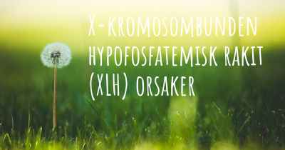 X-kromosombunden hypofosfatemisk rakit (XLH) orsaker