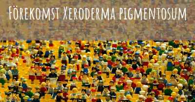 Förekomst Xeroderma pigmentosum