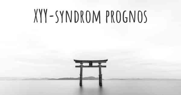XYY-syndrom prognos