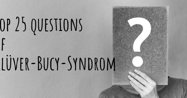 Klüver-Bucy-Syndrom Top 25 Fragen