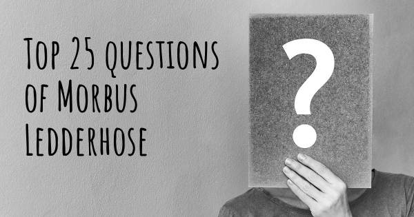 Morbus Ledderhose Top 25 Fragen