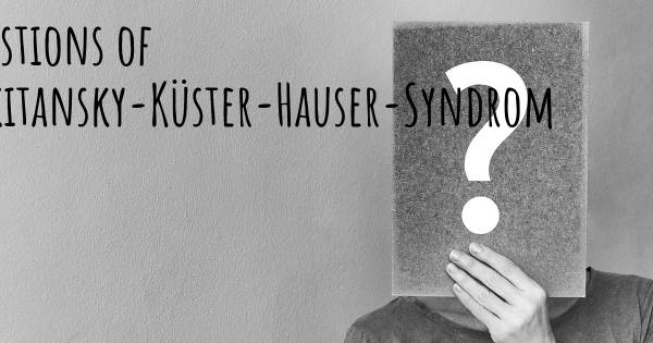 Mayer-Rokitansky-Küster-Hauser-Syndrom Top 25 Fragen