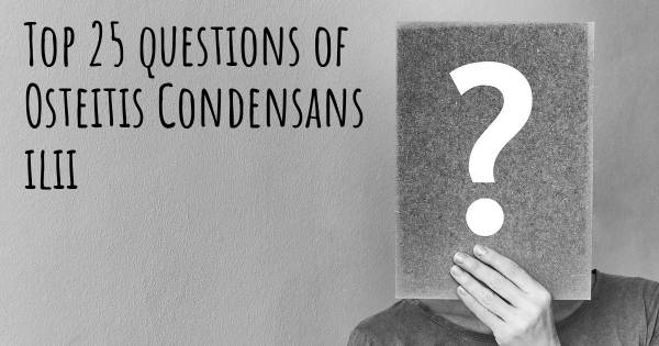 Osteitis Condensans ilii Top 25 Fragen