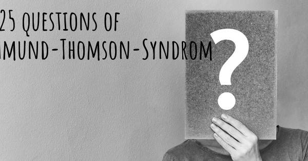 Rothmund-Thomson-Syndrom Top 25 Fragen