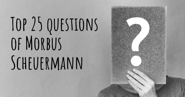 Morbus Scheuermann Top 25 Fragen