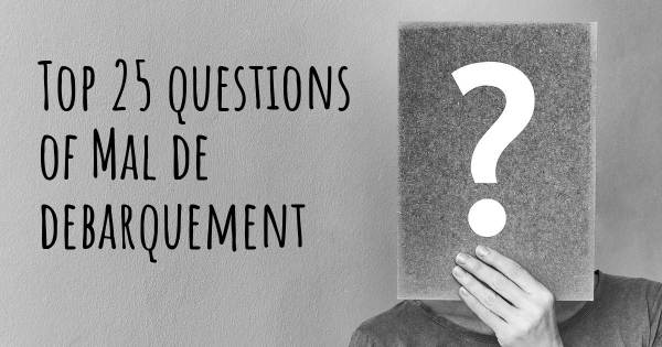 Mal de debarquement top 25 questions