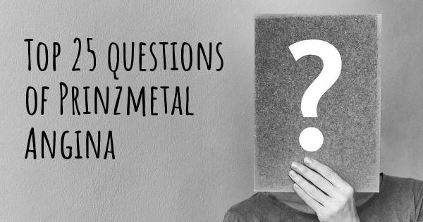 Prinzmetal Angina top 25 questions