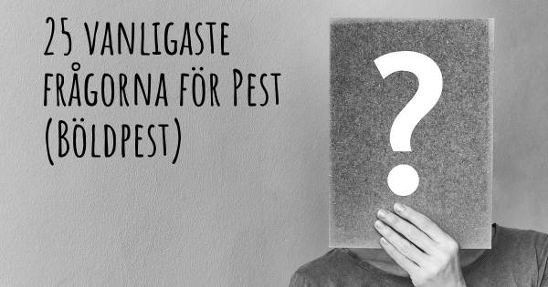 25 vanligaste frågorna om Pest (Böldpest)