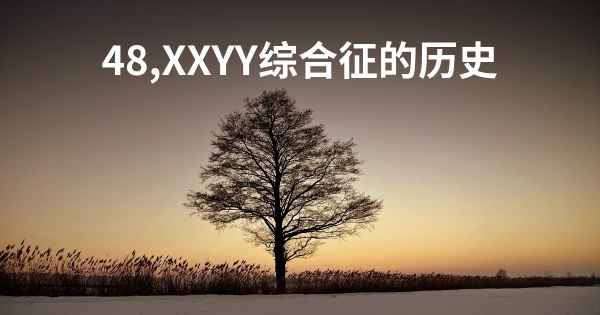 48,XXYY综合征的历史