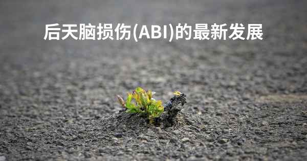 后天脑损伤(ABI)的最新发展