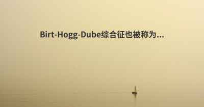 Birt-Hogg-Dube综合征也被称为...