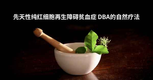 先天性纯红细胞再生障碍贫血症 DBA的自然疗法