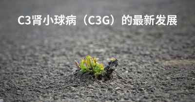 C3肾小球病（C3G）的最新发展