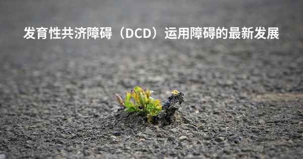发育性共济障碍（DCD）运用障碍的最新发展