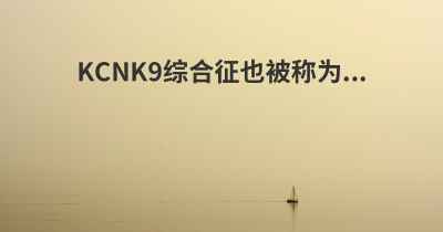 KCNK9综合征也被称为...