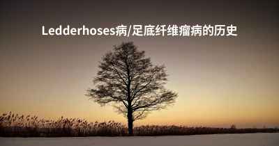 Ledderhoses病/足底纤维瘤病的历史