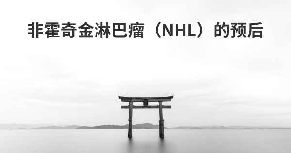 非霍奇金淋巴瘤（NHL）的预后