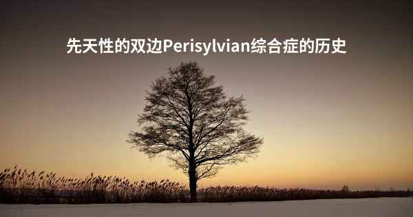 先天性的双边Perisylvian综合症的历史