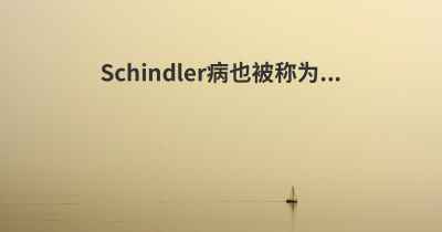 Schindler病也被称为...