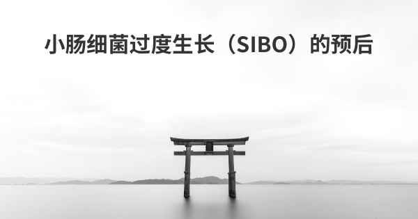 小肠细菌过度生长（SIBO）的预后