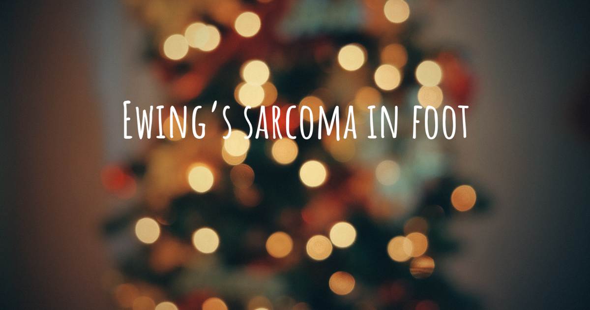 Story about Ewings sarcoma .