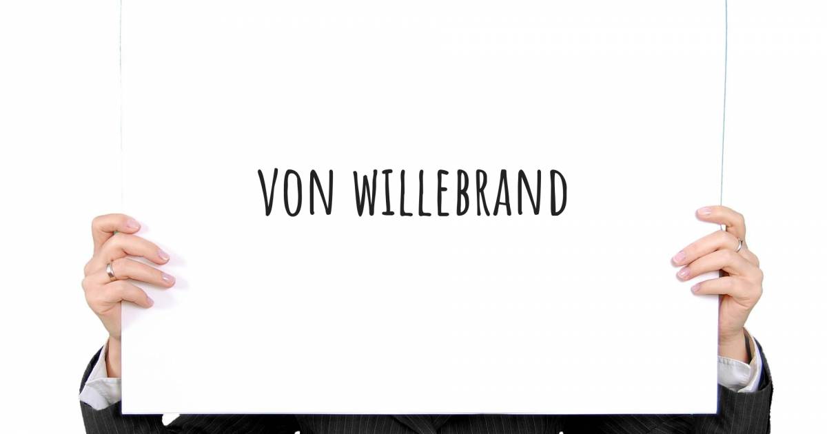 História sobre Doença de Von Willebrand .