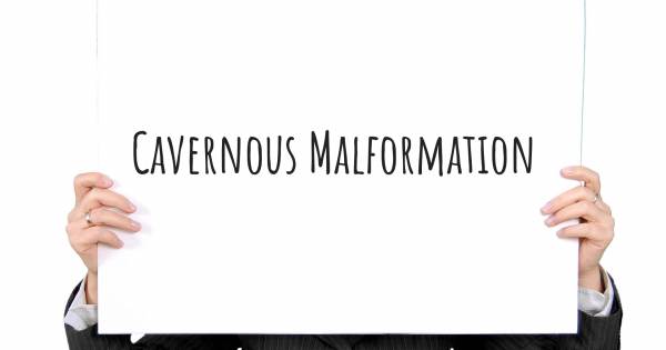 CAVERNOUS MALFORMATION