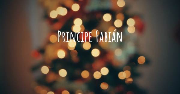 PRINCIPE FABIÁN