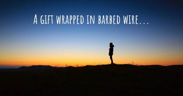 A GIFT WRAPPED IN BARBED WIRE...