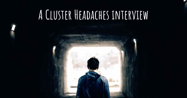 A Cluster Headaches interview