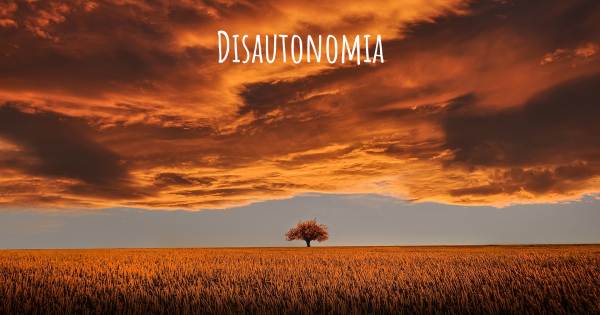 DISAUTONOMIA