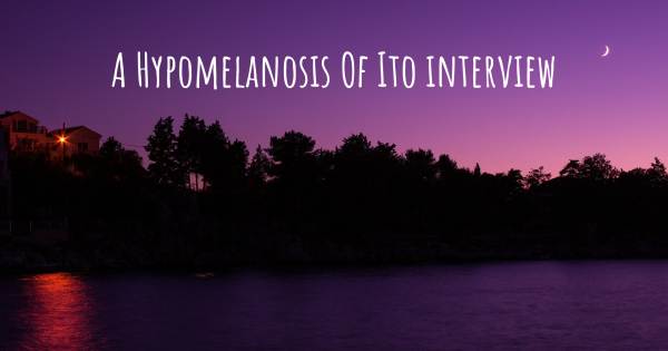 A Hypomelanosis Of Ito interview