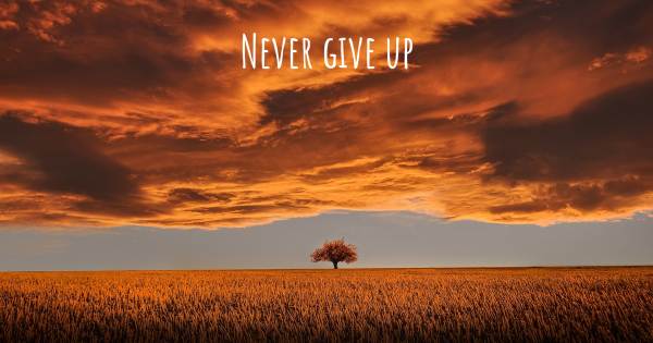 NEVER GIVE UP