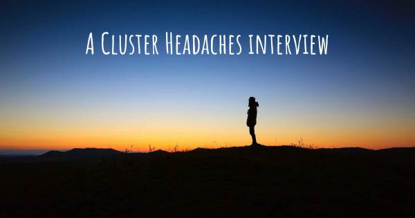 A Cluster Headaches interview