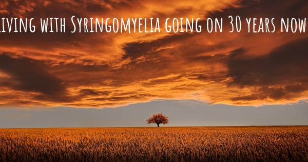 LIVING WITH SYRINGOMYELIA GOING ON 30 YEARS NOW.