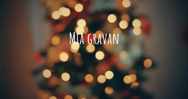 MIA GRAVAN