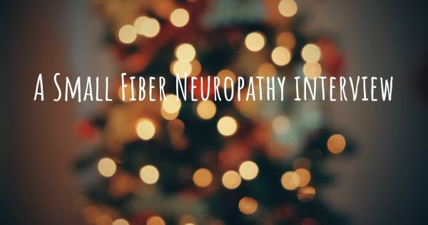 A Small Fiber Neuropathy interview