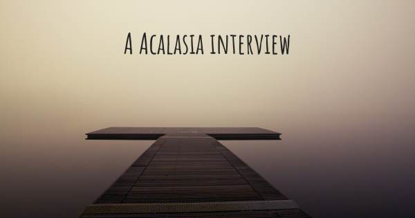A Acalasia interview