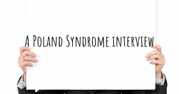 A Poland Syndrome interview