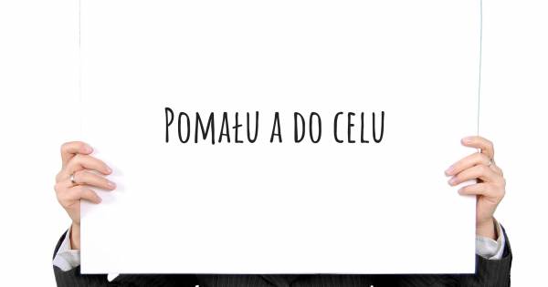 POMAŁU A DO CELU