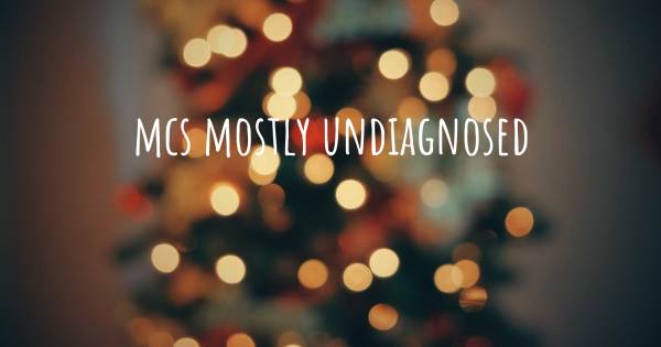 MCS MOSTLY UNDIAGNOSED