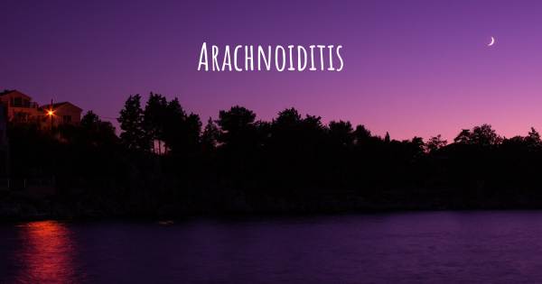 ARACHNOIDITIS