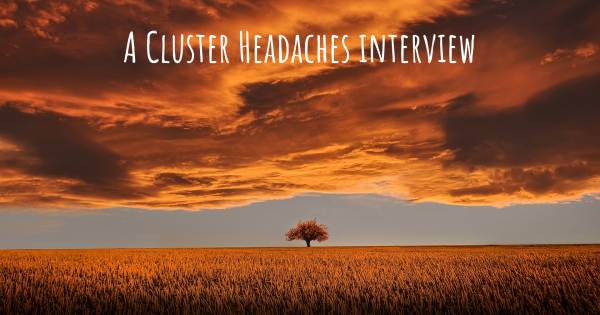 A Cluster Headaches interview