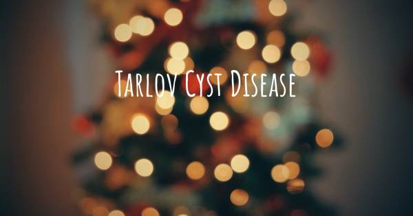 TARLOV CYST DISEASE
